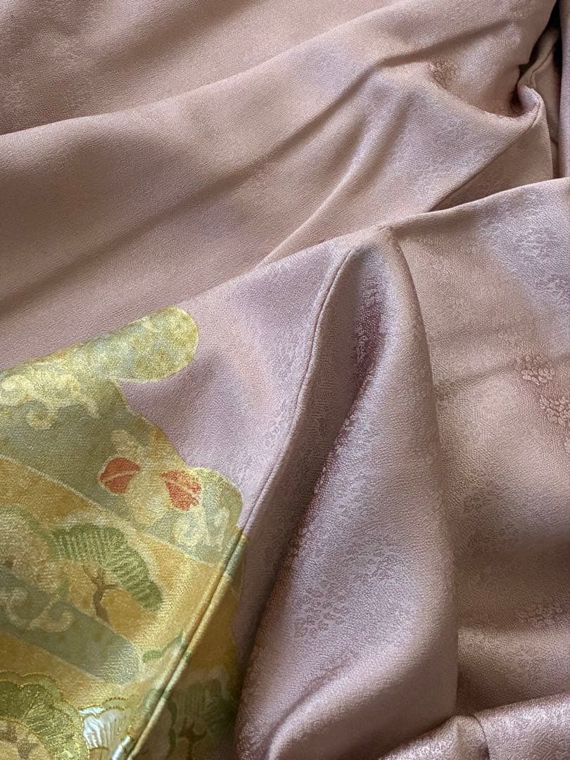 辻ヶ花　薄いピンクの訪問着フルセット