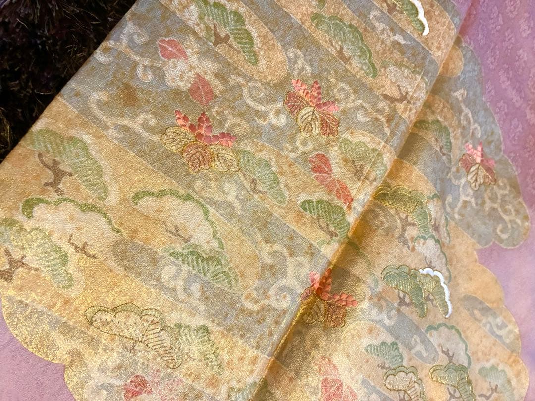 辻ヶ花　薄いピンクの訪問着フルセット