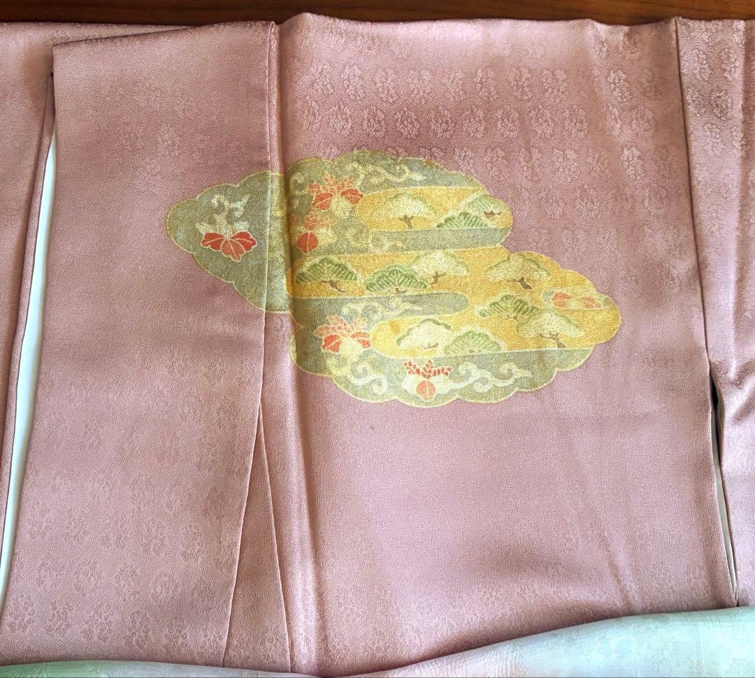 辻ヶ花　薄いピンクの訪問着フルセット