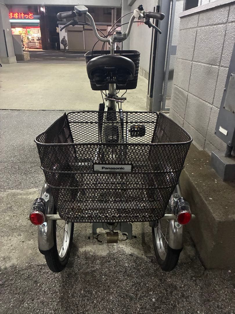 honey82　Panasonic 電動アシスト三輪車 メッシュカゴ付き