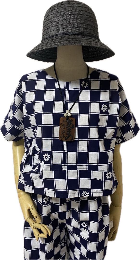 浴衣　反物　リメイク　セットアップ　トップス　パンツ