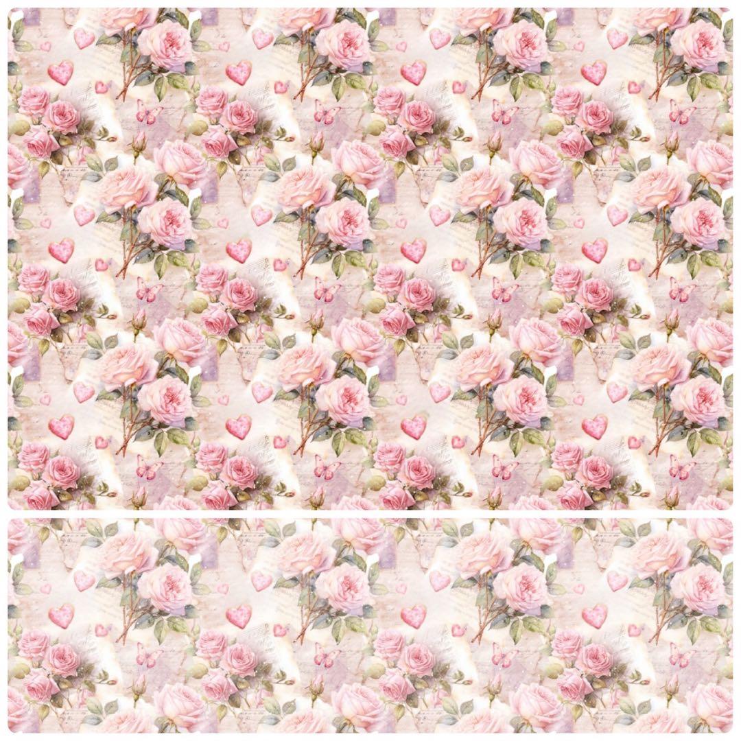 人気作再販♡A4デザインペーパー　70枚♡バレンタイン　コラージュ　おすそ分け