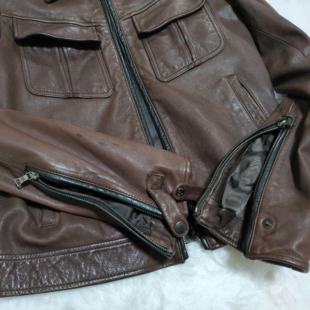 【美品】メンズ ポールスミス レザージャケット 皮ジャン　Paul Smith