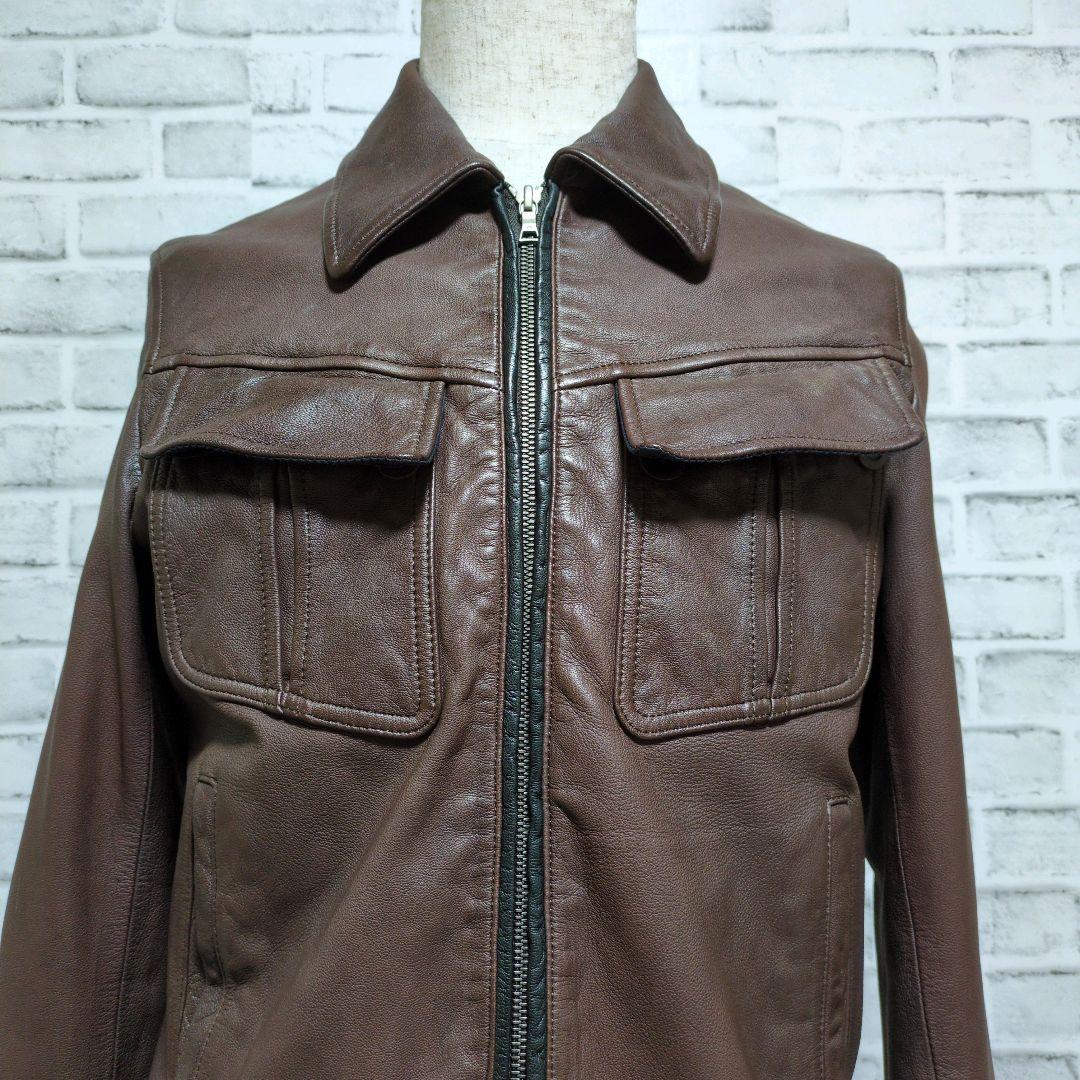 【美品】メンズ ポールスミス レザージャケット 皮ジャン　Paul Smith