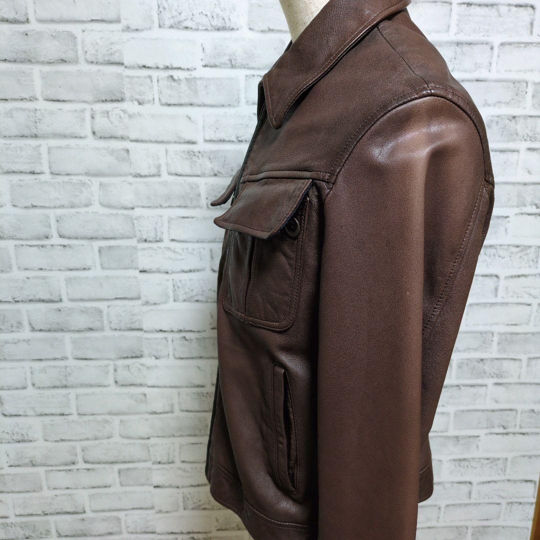 【美品】メンズ ポールスミス レザージャケット 皮ジャン　Paul Smith