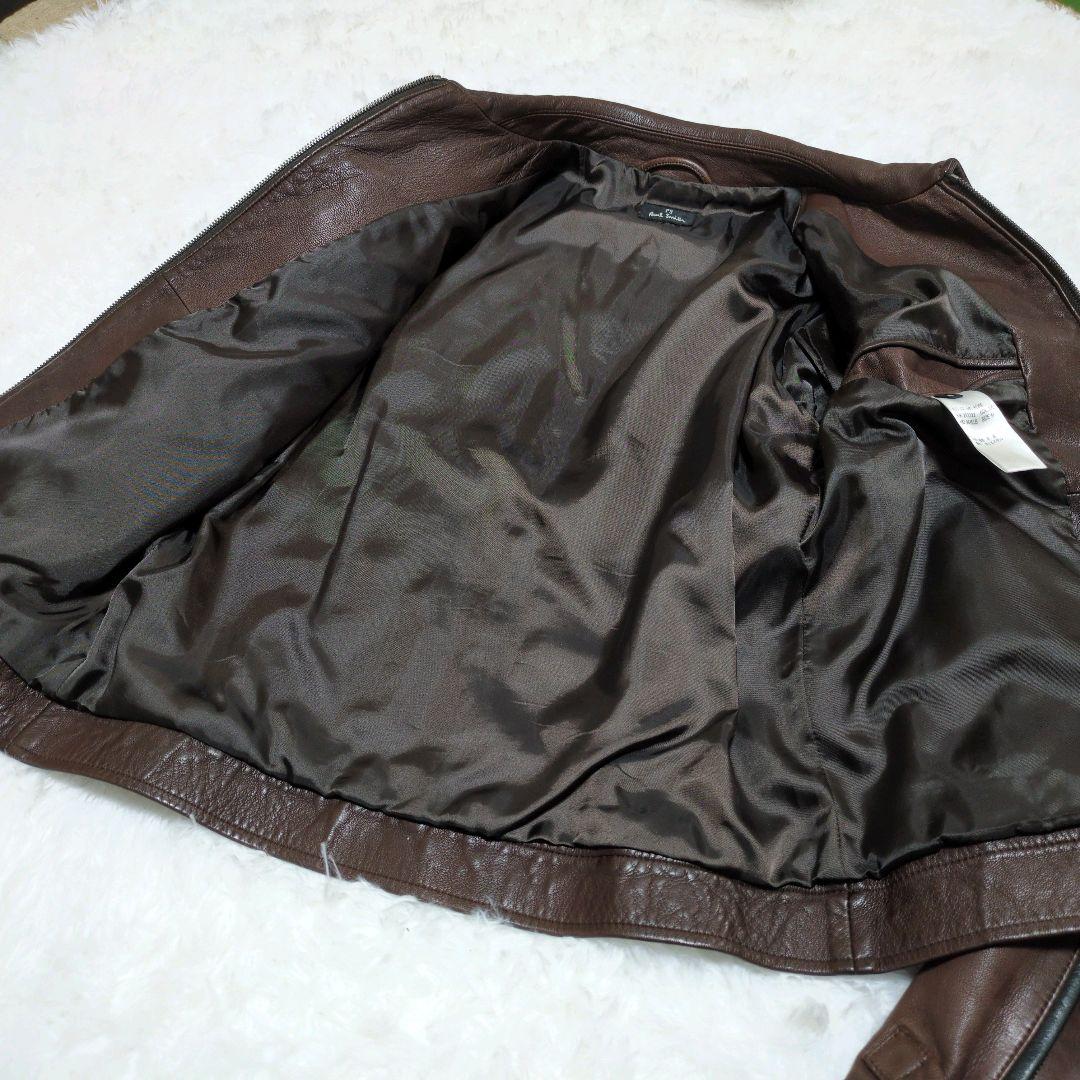 【美品】メンズ ポールスミス レザージャケット 皮ジャン　Paul Smith