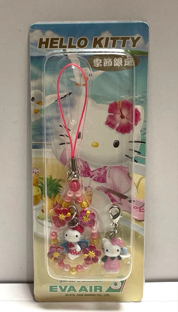 J*_様 ハローキティ EVAAIR エバ航空　根付 ストラップ