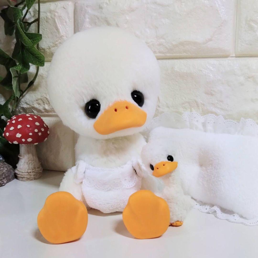 ぬいぐるみ✽アートドール✽アヒルのぴっぴちゃん✽大サイズ