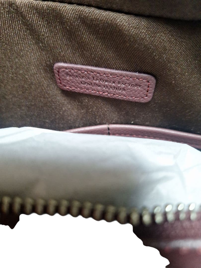 新品✨️ビジネスレザーファクトリー 本革 ビジネスバッグ バーガンディ