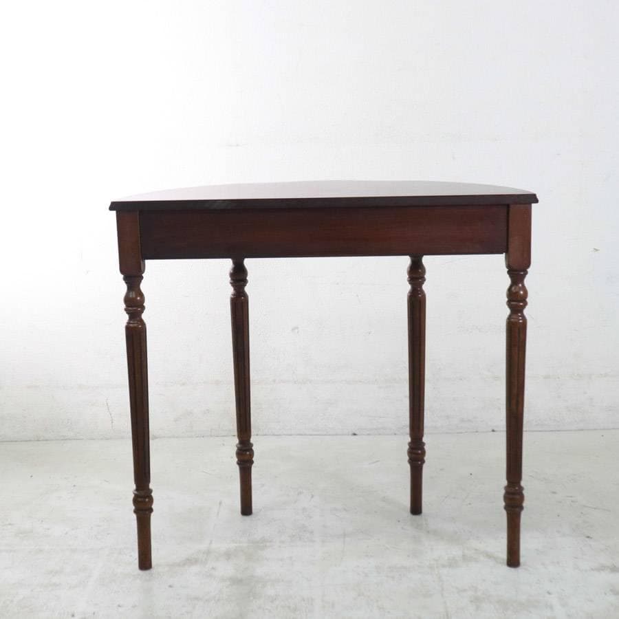 値下イタリア製クラシカル家具 象嵌 ハーフムーン コンソール サイドテーブル