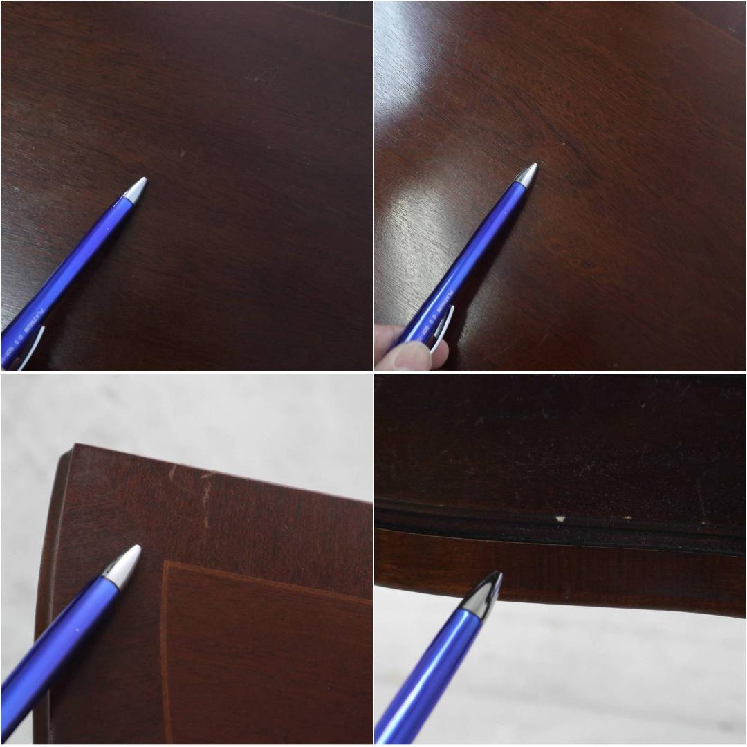 値下イタリア製クラシカル家具 象嵌 ハーフムーン コンソール サイドテーブル