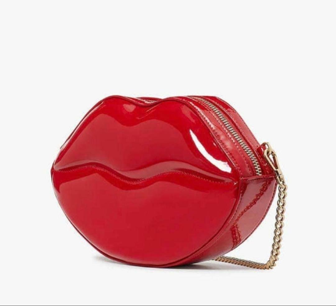 ☆新品☆kate spade 唇型ショルダーバッグ 赤