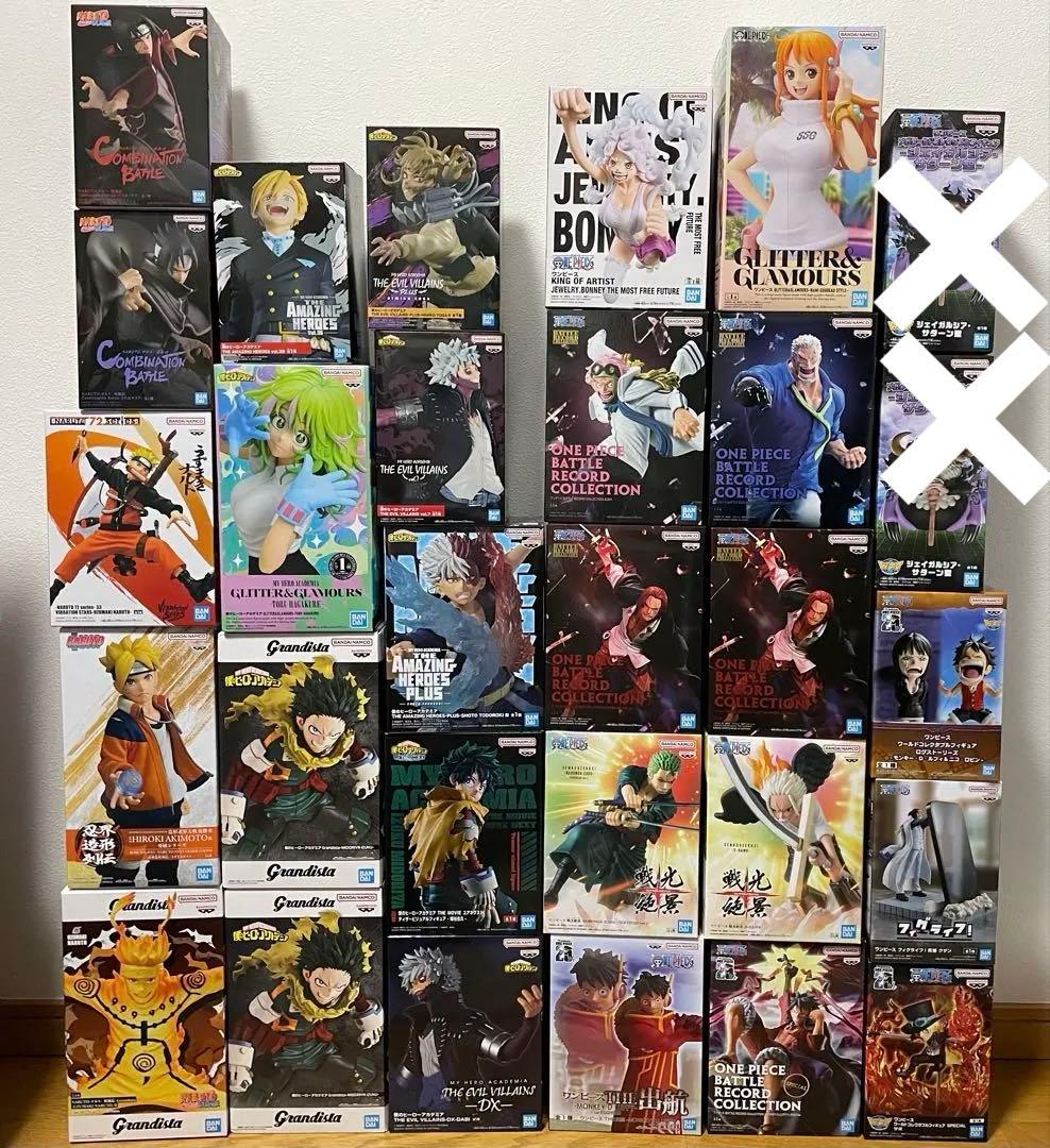 ワンピース　ヒロアカ　ナルト　フィギュアまとめ売り　27点セット