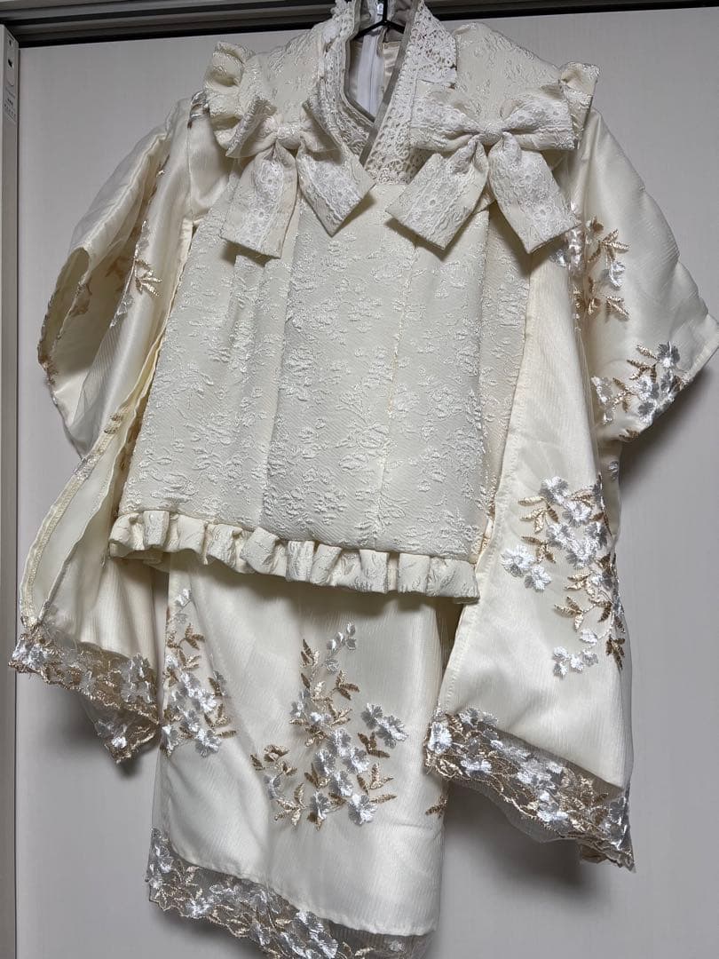 キャサリンコテージ 七五三 100 アイボリー 被布セット 当日発送