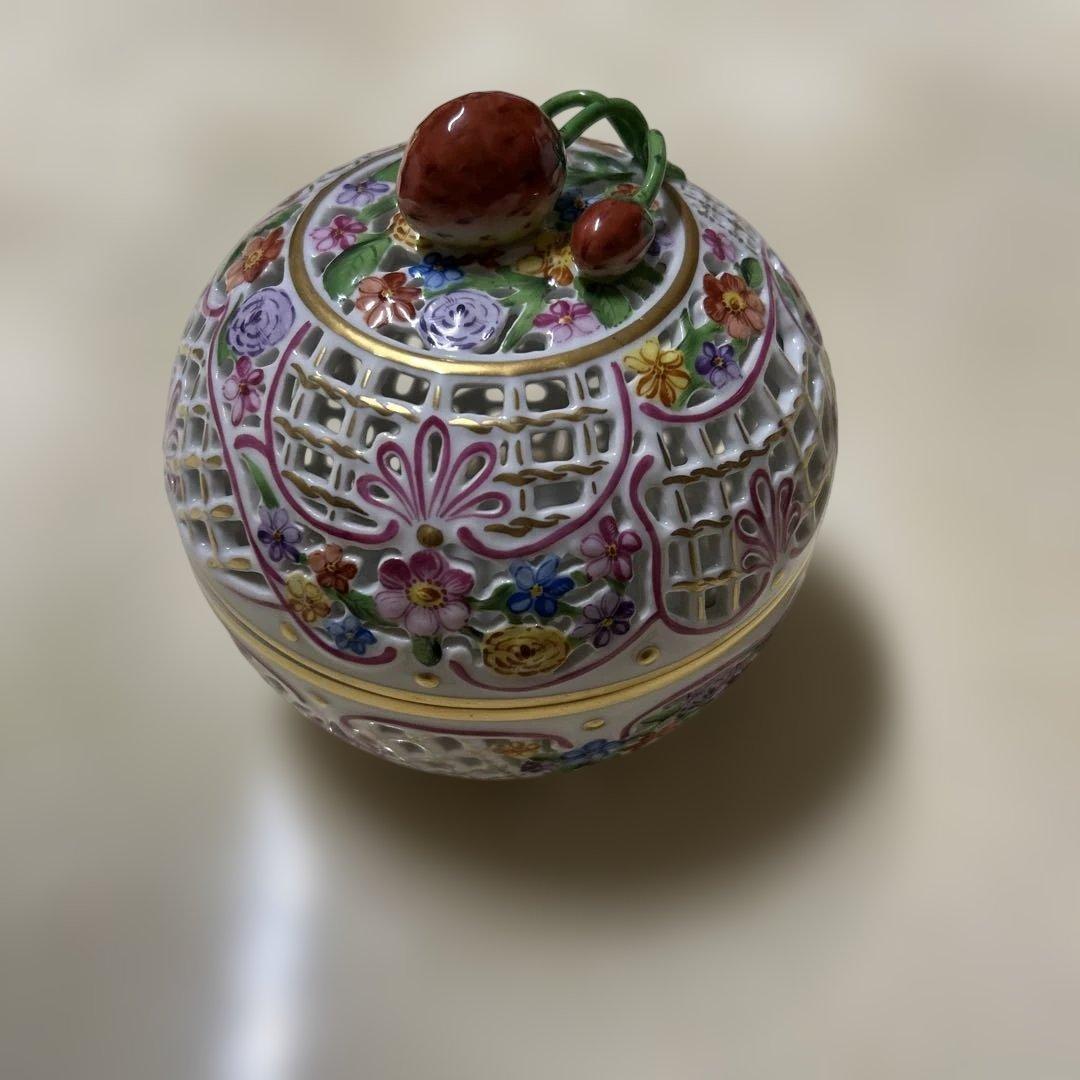 ばぶたん07美品 ヘレンド ファンタジー シリーズ ボンボニエール