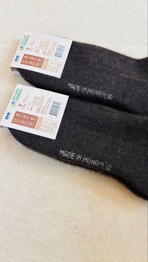 専用！ヤクウールソックス ヤク100％ 25-27cm 4足 モンゴル産 厚手