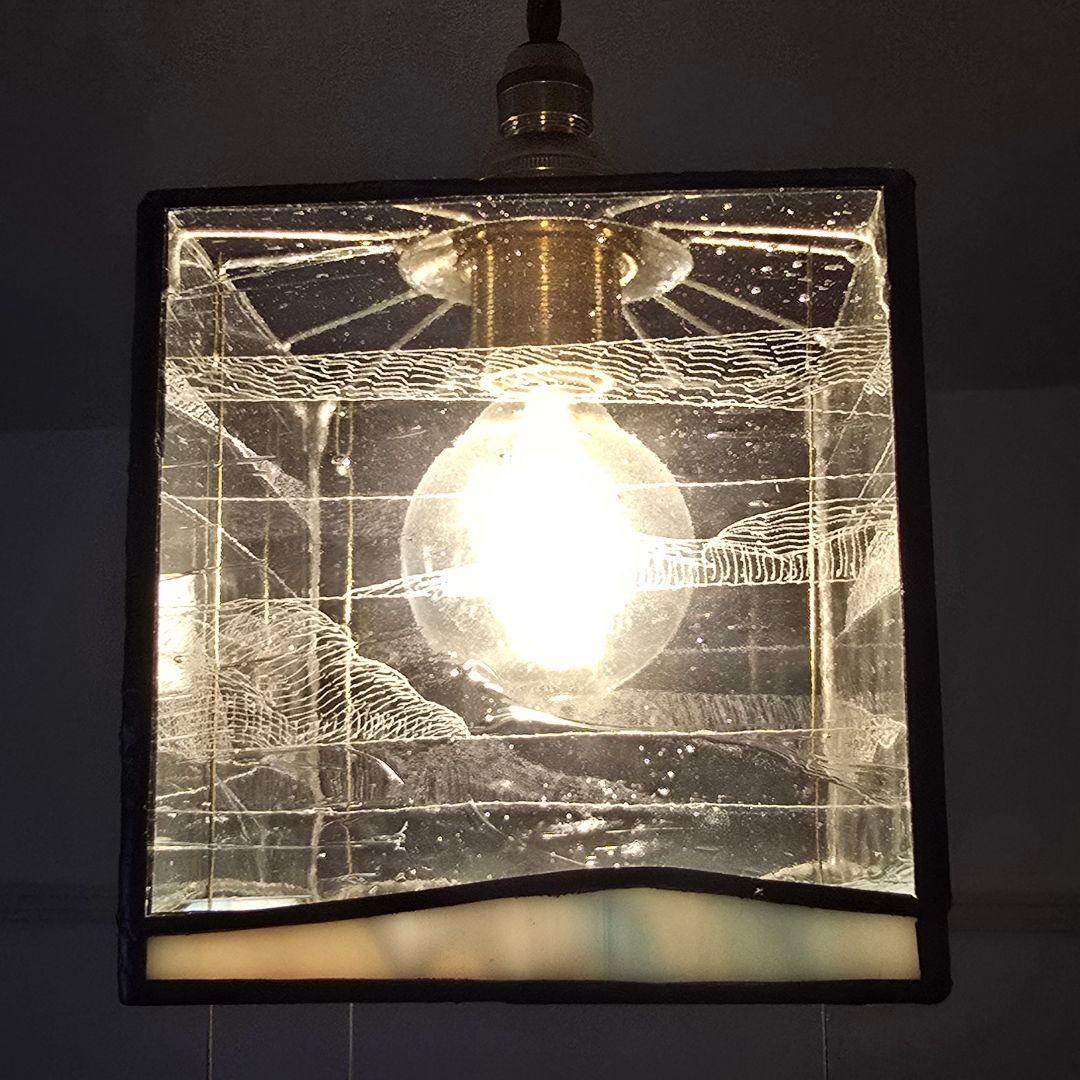 長野深雪 雪ガラス ペンダントライト ステンドグラス