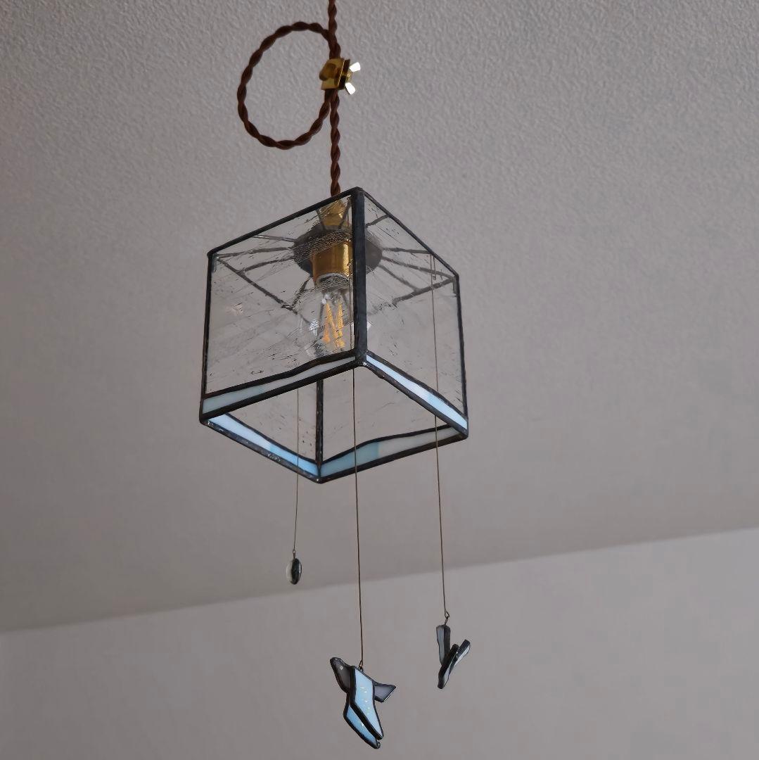 長野深雪 雪ガラス ペンダントライト ステンドグラス