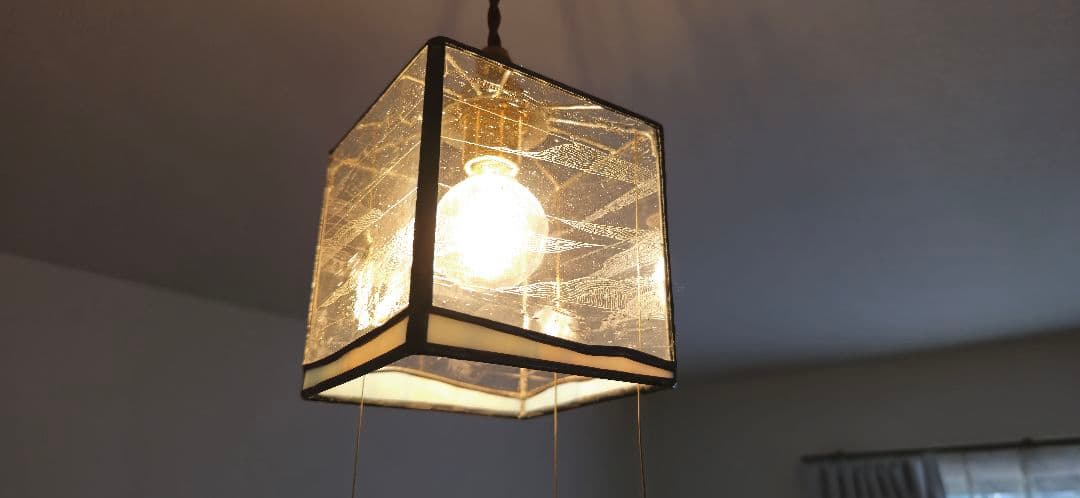 長野深雪 雪ガラス ペンダントライト ステンドグラス