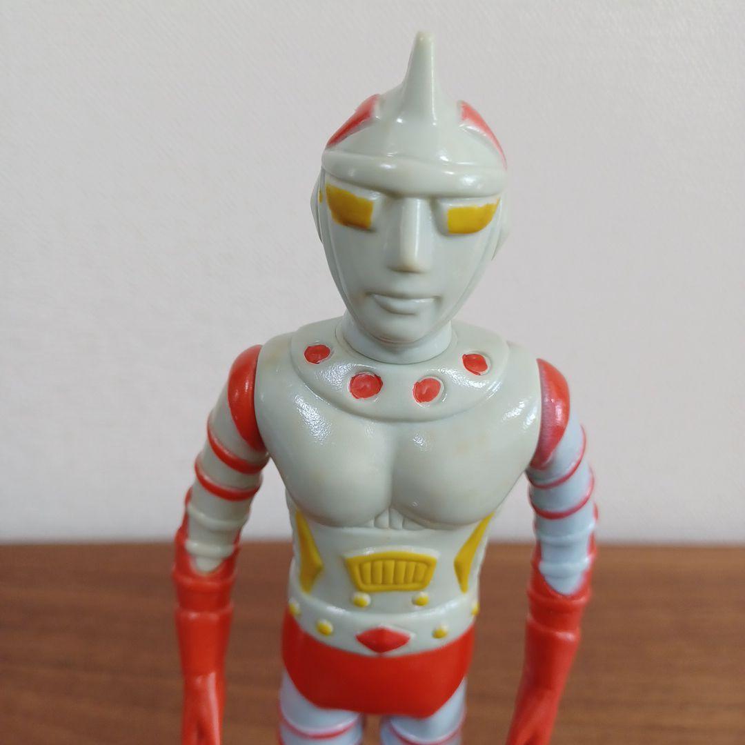 当時もの　タケミ製「ジャンボーグA」希少ソフビフィギュア（万創シール付き）