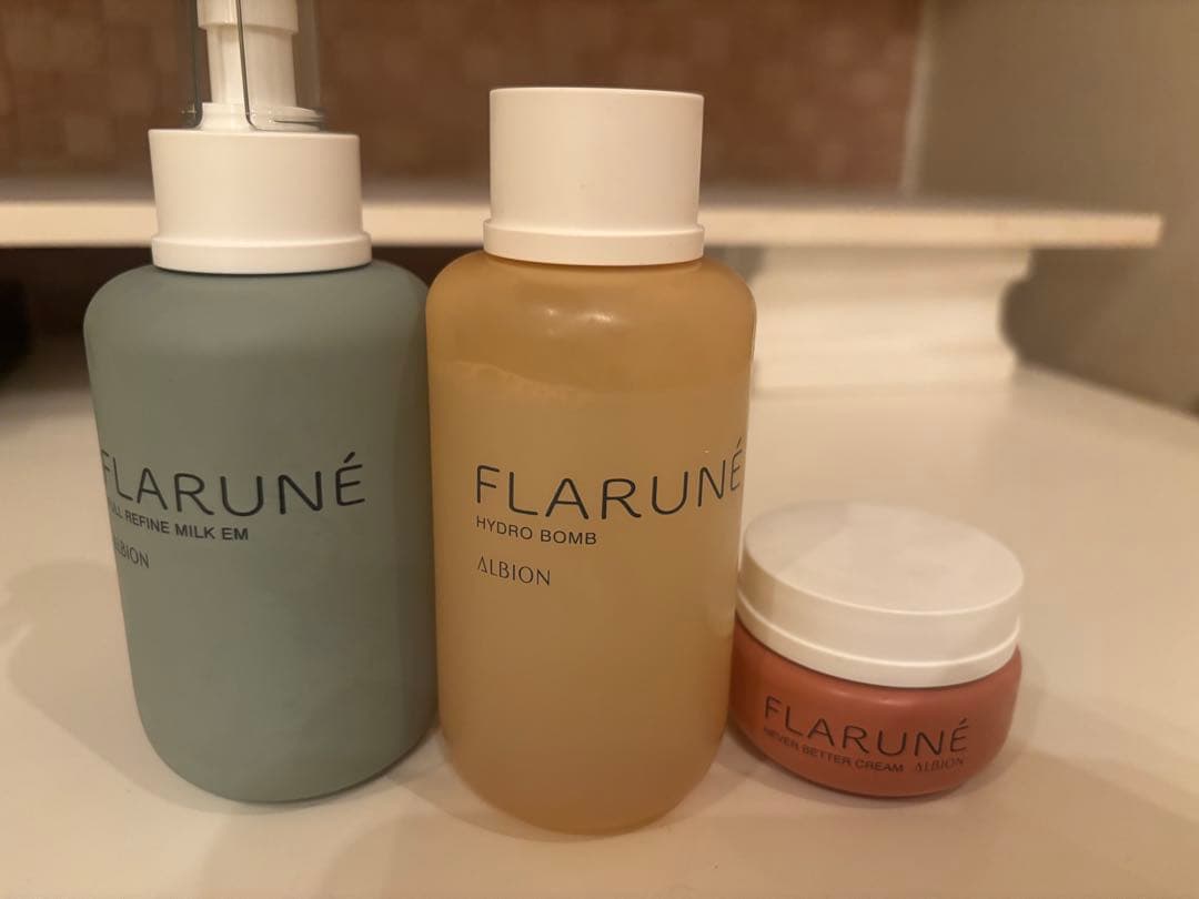 アルビオン　フラルネ　先行乳液　化粧水　クリーム