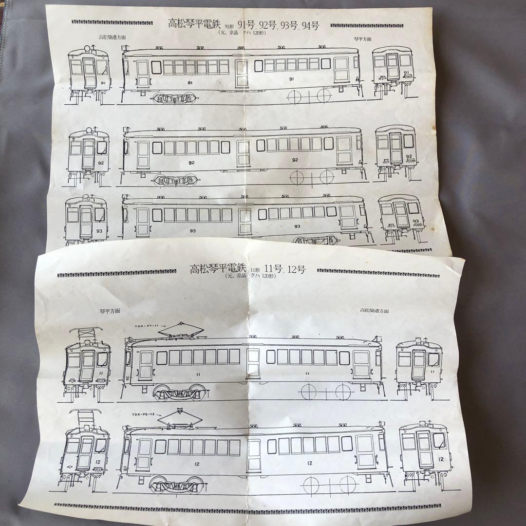 鉄道模型 HOゲージ 高松琴平電鉄 2両