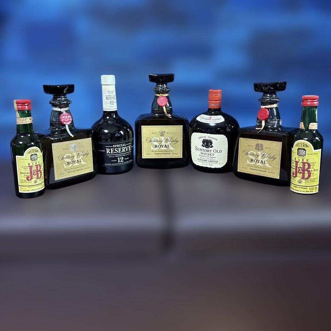 サントリー ウィスキー５本 ＋ ミニボトル２本　全７本セット！