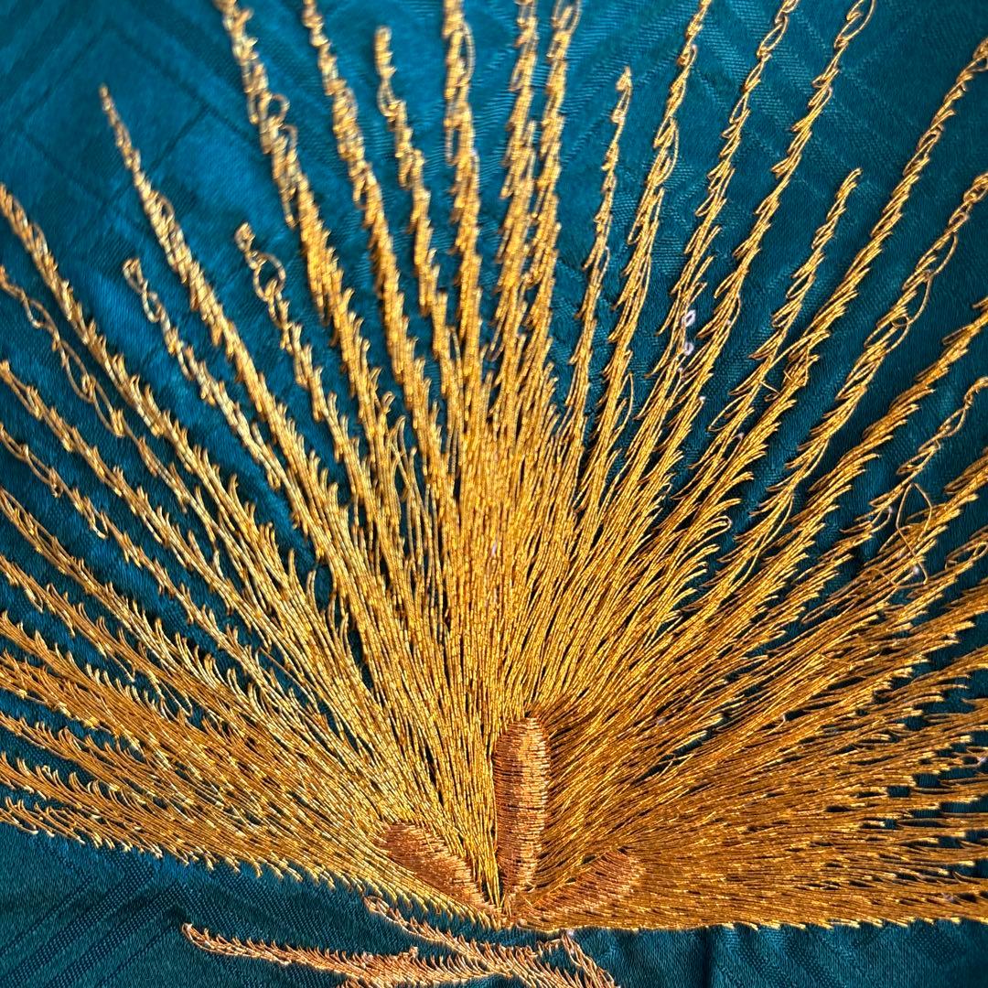 No.10 正絹　総刺繍 男の子お祝い着　長襦袢 七五三　のしめ