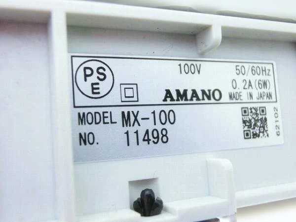 ★清掃済美品 AMANO タイムレコーダー MX-100+ カードB新品20枚