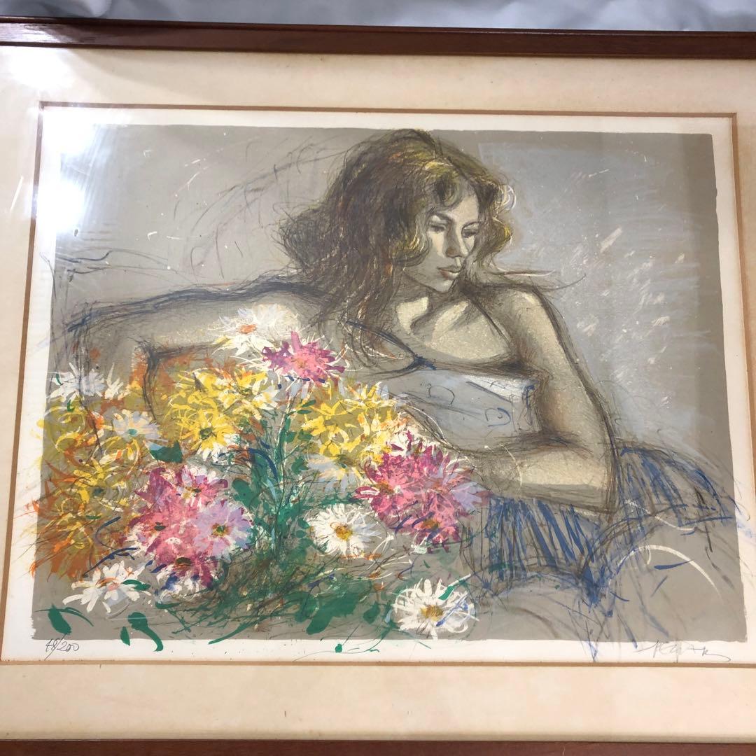 絵画 マーガレット ペクナール リトグラフ 限定 証明書付