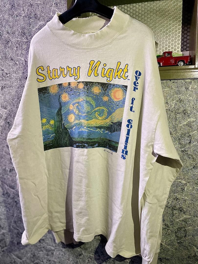 90s van gogh 星月夜　ゴッホ　アート　vintage Tシャツ