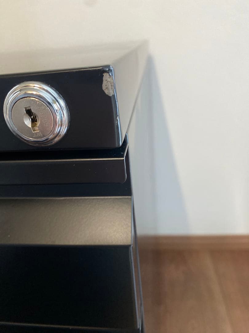 【訳あり品】サイドワゴン オフィス 鍵付き キャスター付き 3段 完成品