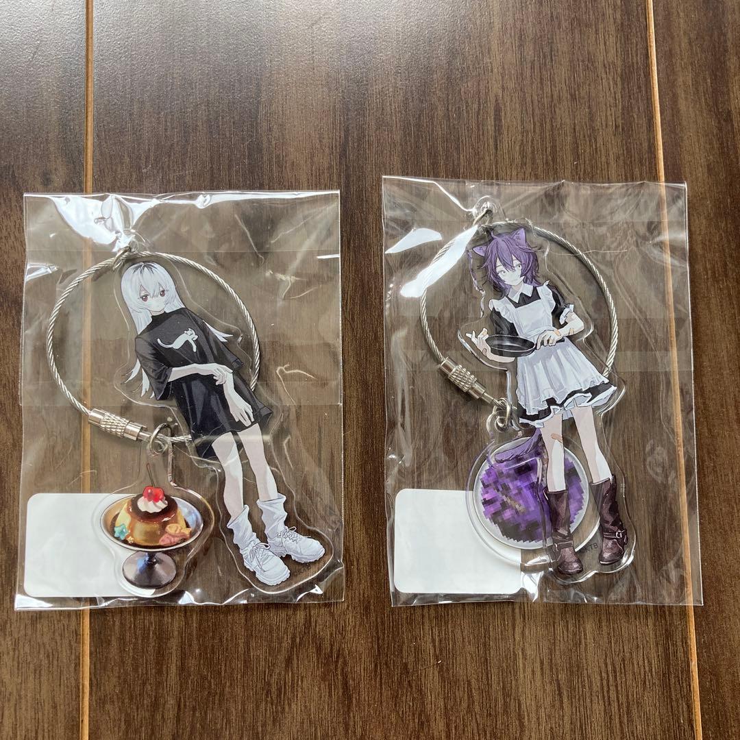ガールズメイドプディング　アクリルキーホルダー　2個セット