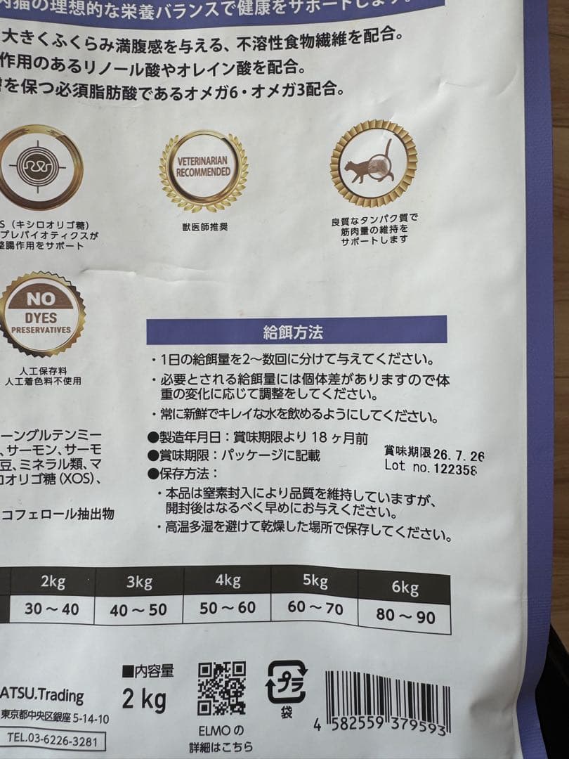 ELMO キャットフード　8kg