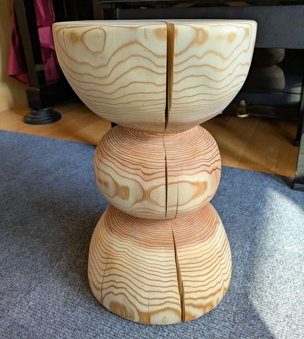 杉　丸太　椅子　スツール　テーブル　高さ約38㎝