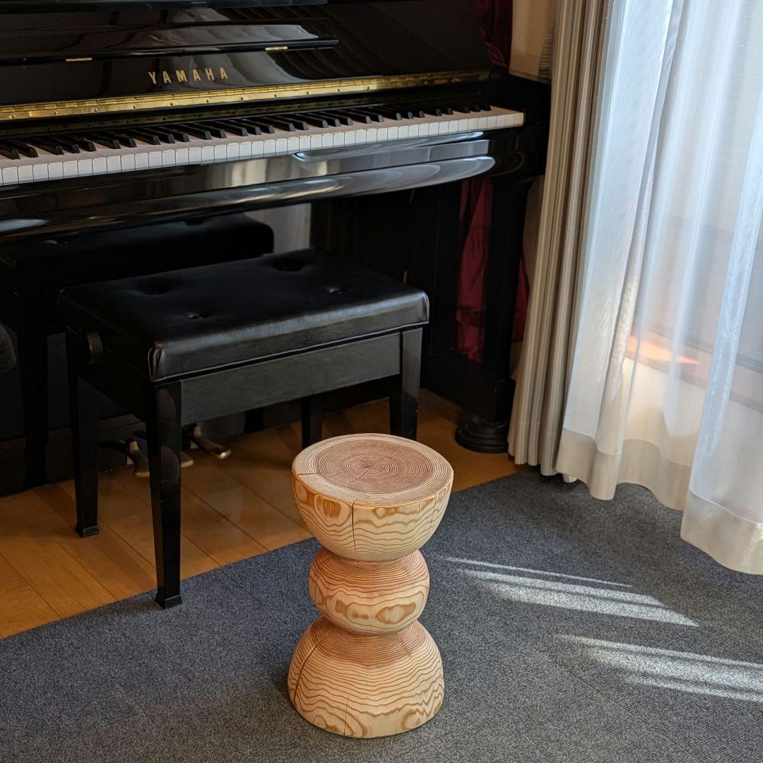 杉　丸太　椅子　スツール　テーブル　高さ約38㎝