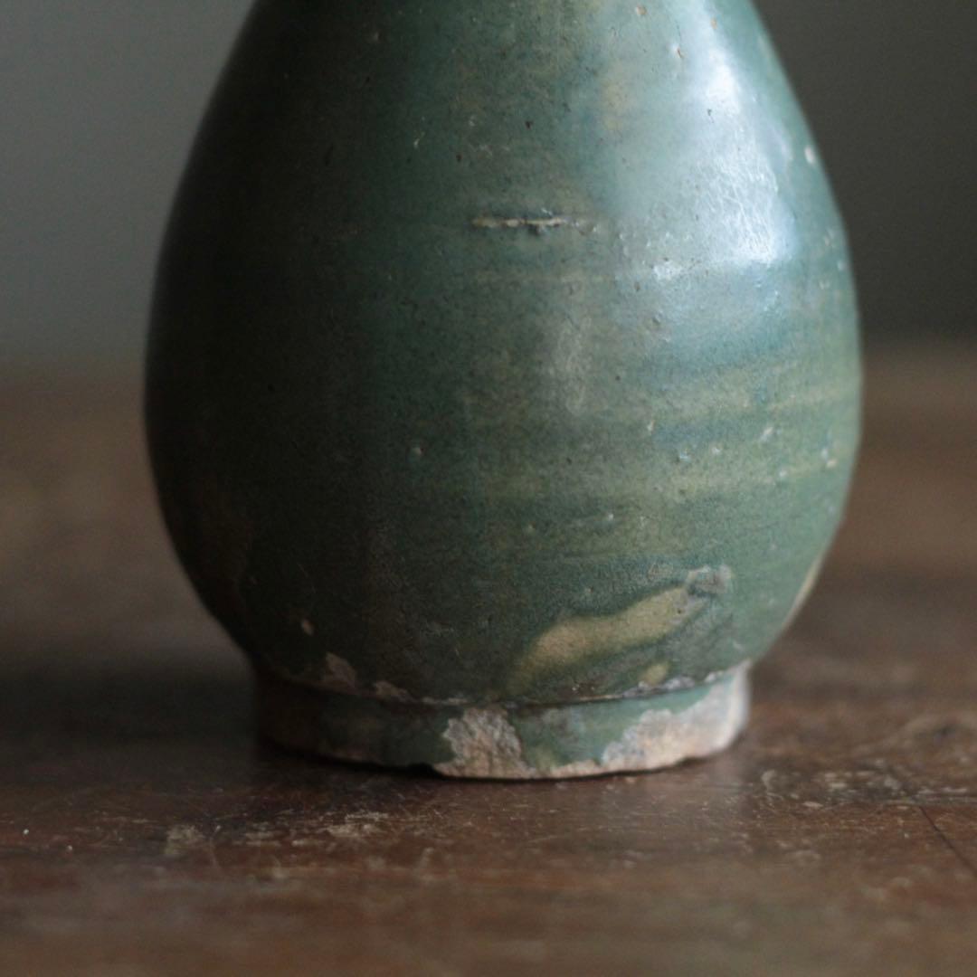 緑釉 徳利 唐津 壺屋 龍門司 酒器 古美術 古道具 アンティーク