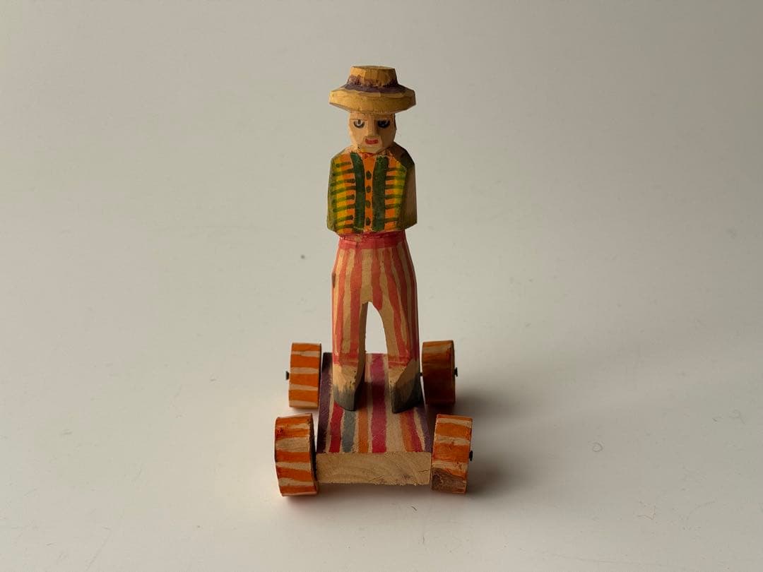 ヴィンテージ ペルー ワンカイヨ 木彫り人形 柚木沙弥郎 民藝