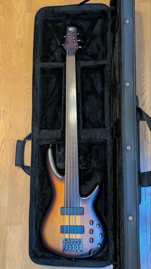 IBANEZ SRF705フレットレスベース + HIPSHOTエクステンダー