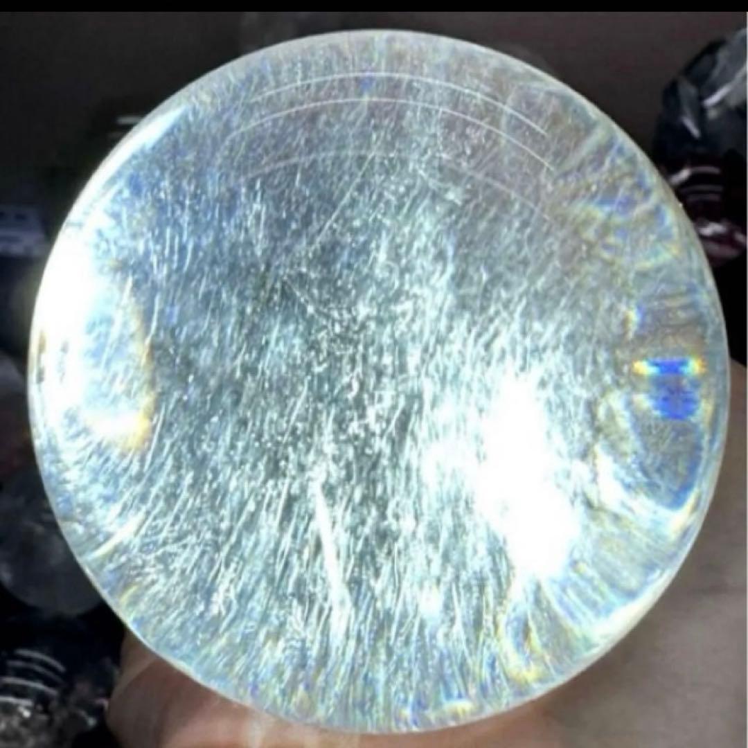 超大玉　67mm 満点星ヘアルチルクォーツ　丸玉　スフィア　パワーストーン