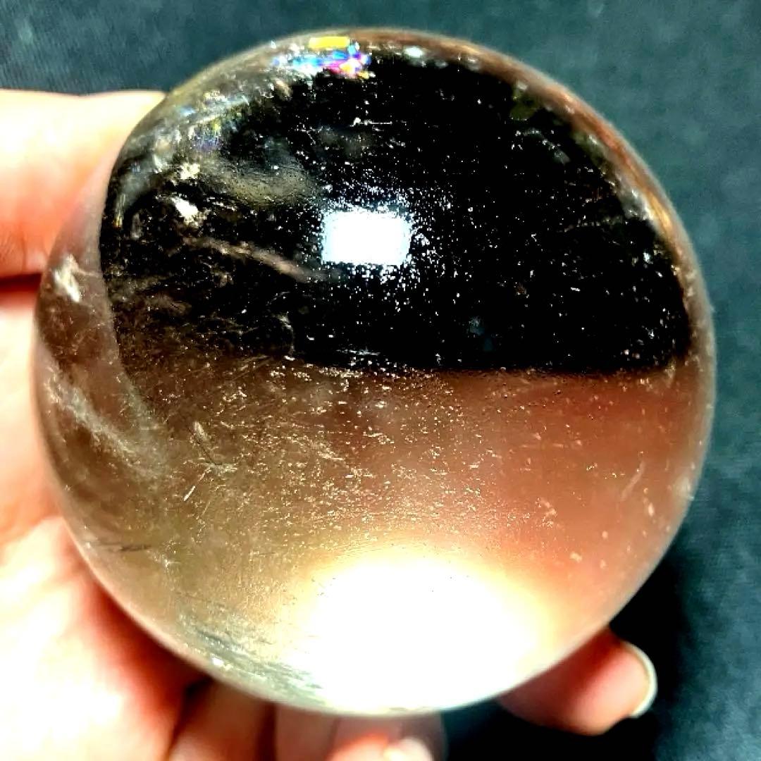 超大玉　67mm 満点星ヘアルチルクォーツ　丸玉　スフィア　パワーストーン