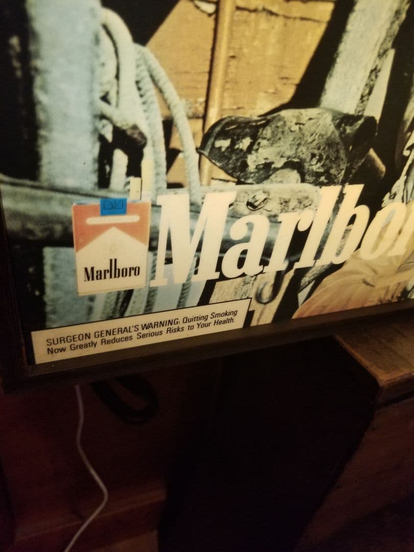 激レア　マルボロ　クロック　ディスプレイ