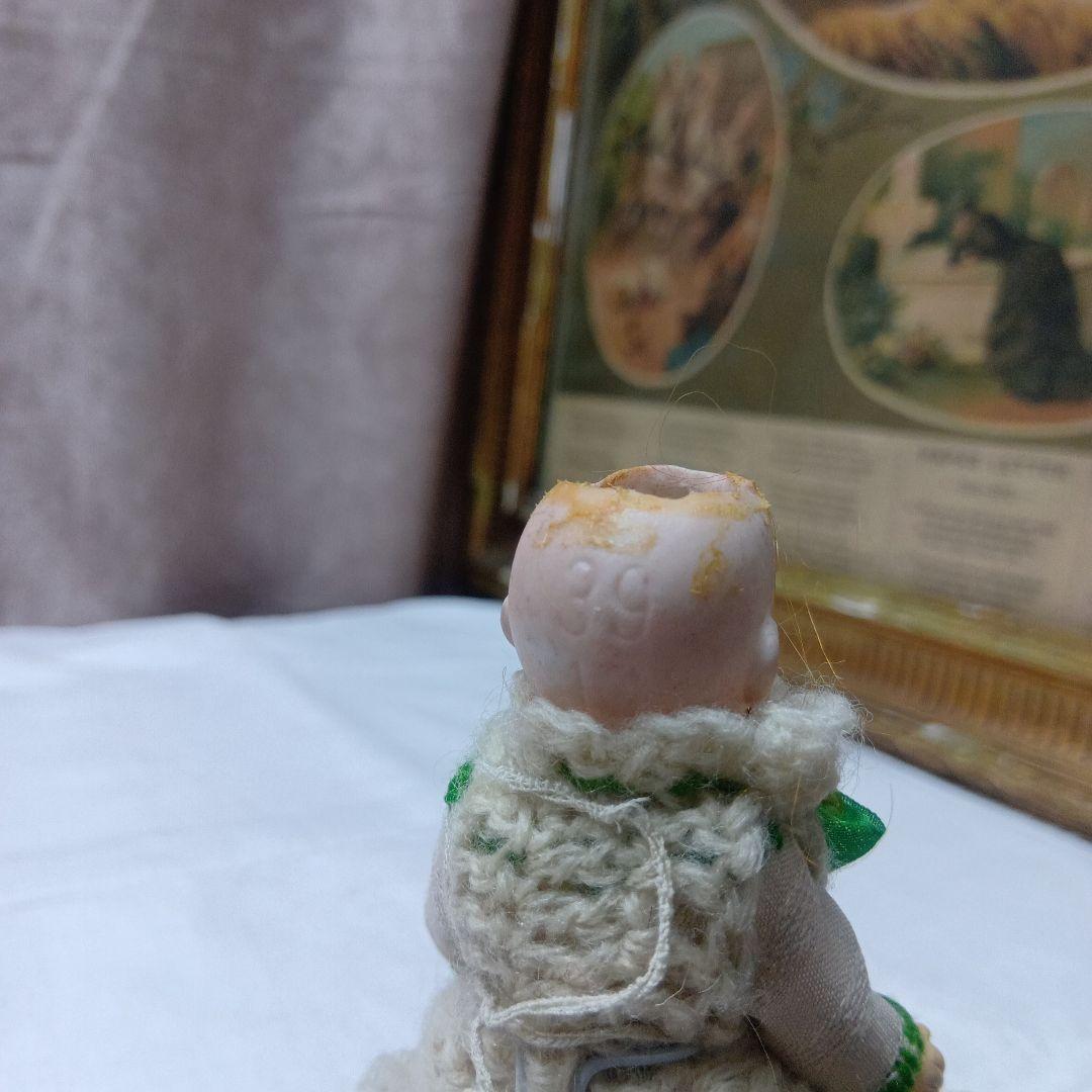 ♥フランスからやって素朴な　アンティークビスクドール　ミニョネット♥