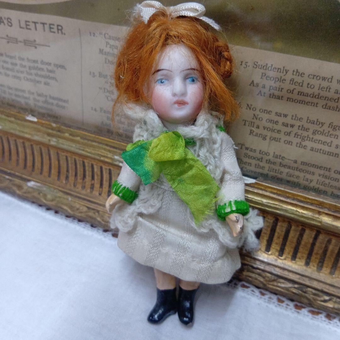 ♥フランスからやって素朴な　アンティークビスクドール　ミニョネット♥