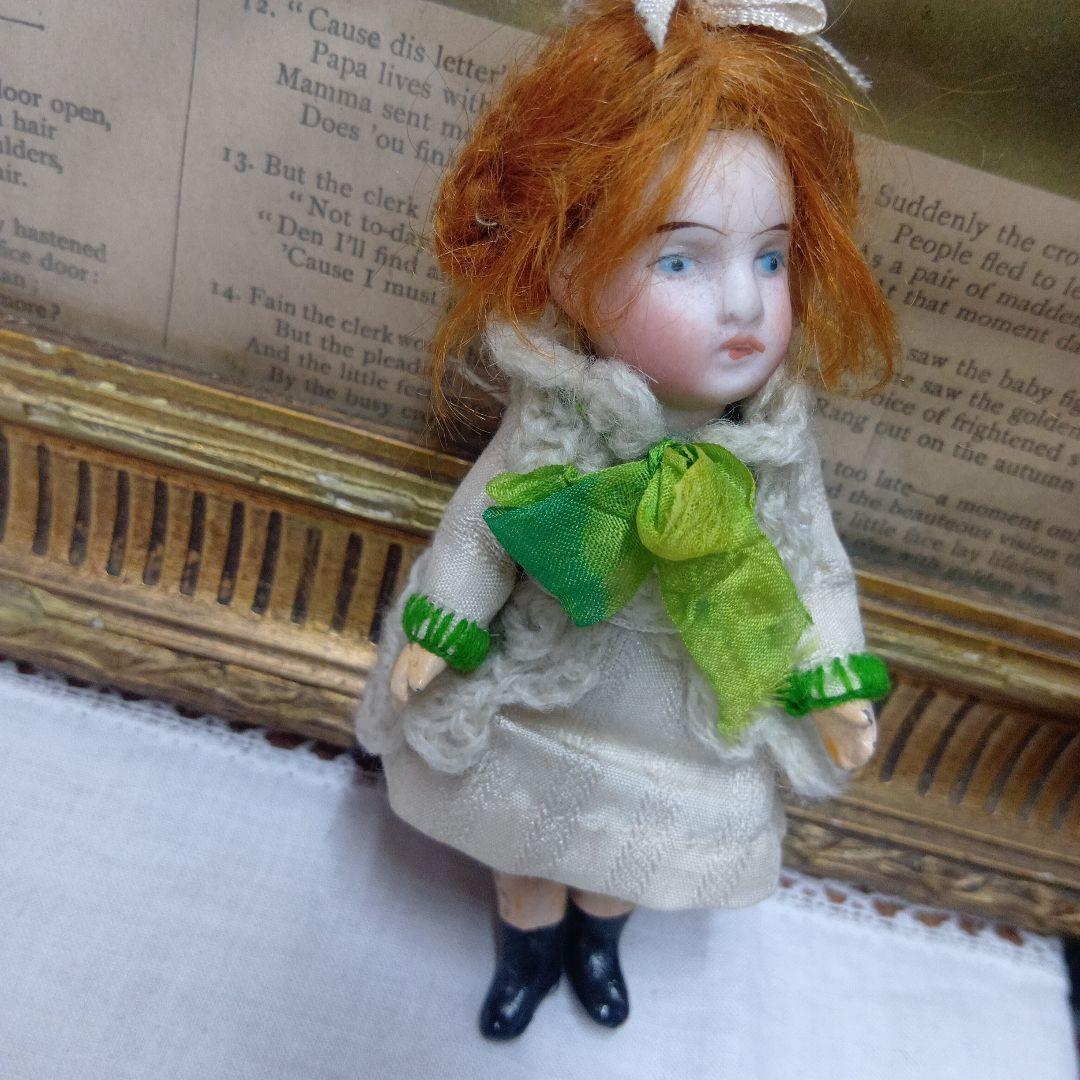 ♥フランスからやって素朴な　アンティークビスクドール　ミニョネット♥