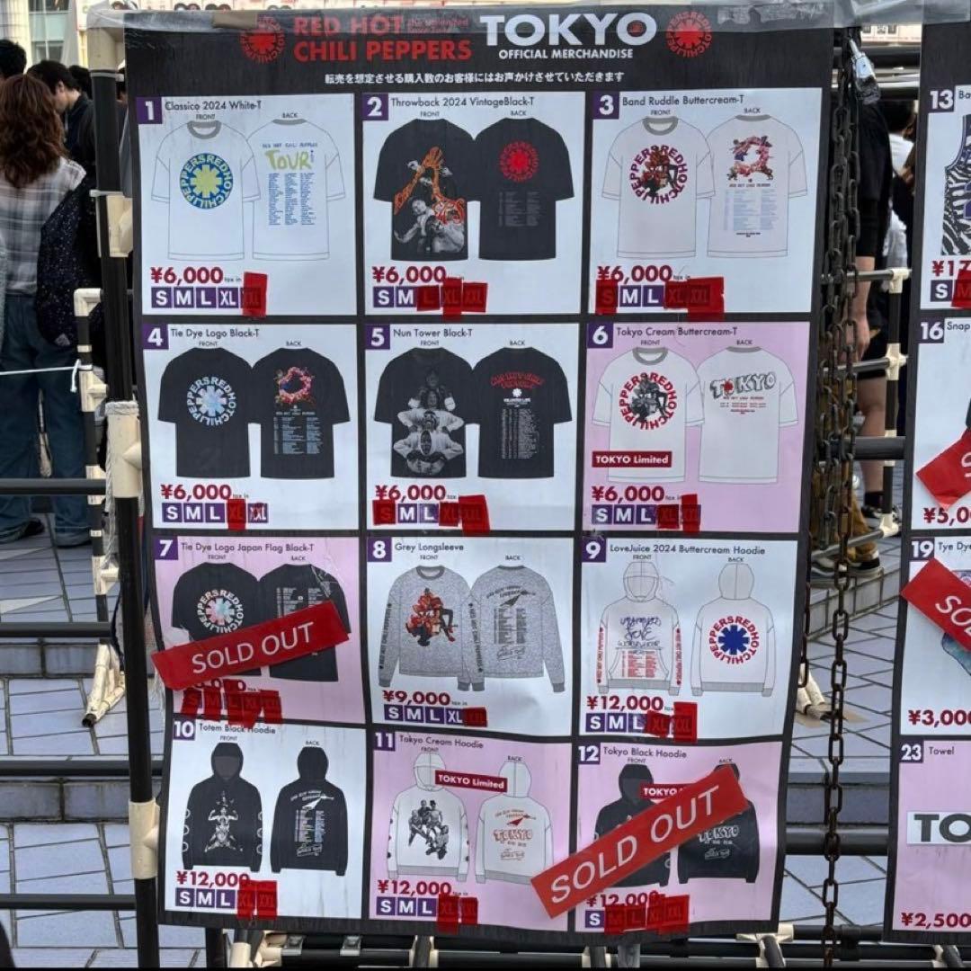 Mサイズ 新品 レッチリ 2024 東京ドーム ツアー ロンT