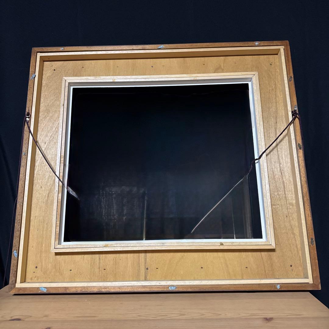 F10 額縁　大型　油彩額縁　油絵額縁　アンティーク　ガラス