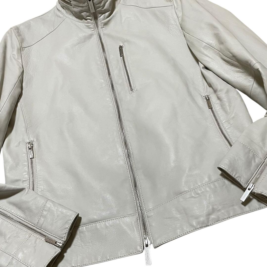   ラムレザー ライダースジャケット Mサイズ