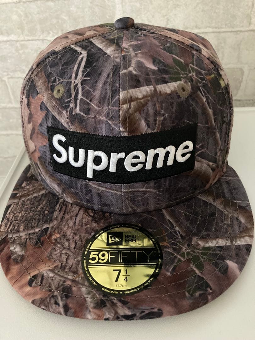 Supreme BoxLogo NewEra 7 1/4リアルツリー 25SS