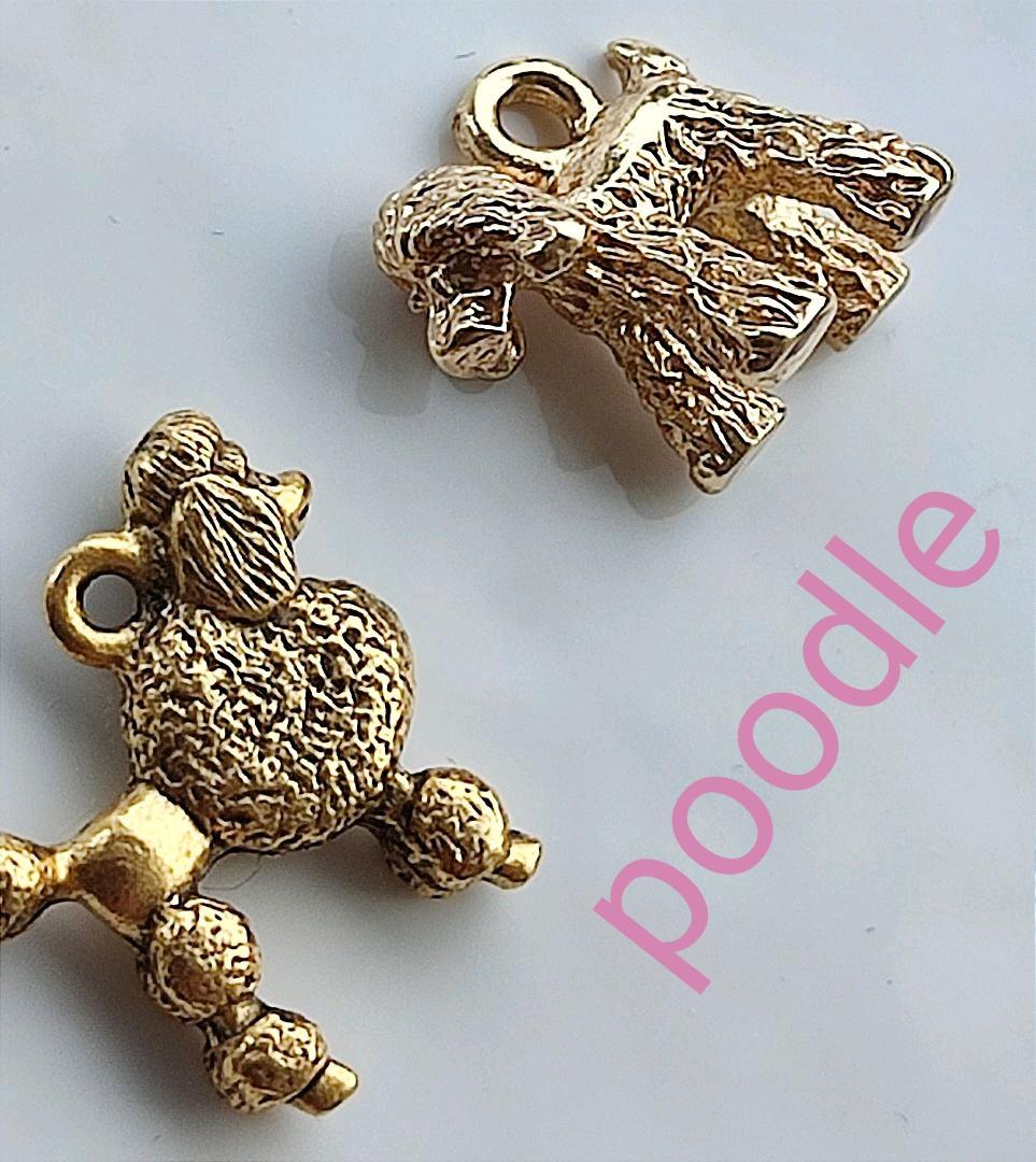 新品 14kgf パリ製 プードル 上質AAA ハーキマーダイヤモンド  ピアス